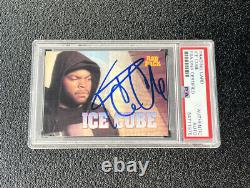 Ice Cube Signed 1991 Premier Rap Pack Rookie Card Auto #46 Psa/Dna Slabbed