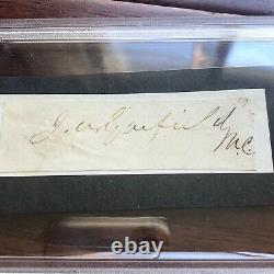 JAMES A. GARFIELD PSA/DNA Slabbed Autograph Free Frank Signed President