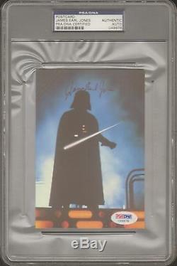 JAMES EARL JONES Signed STAR WARS Darth Vader Postcard PSA/DNA SLABBED #U49978