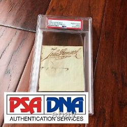 JOHN HANCOCK PSA/DNA Slab Handwritten Autograph Signed Encapsulated