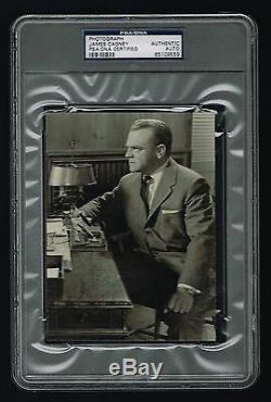James Cagney signed autograph auto 5x7 Photo Legendary Actor PSA/DNA Slabbed