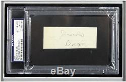 James Dean Authentic Signed & Framed 1.5x3.5 Cut Signature PSA/DNA Slabbed
