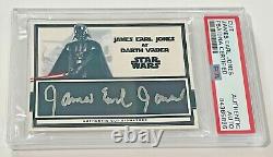 James Earl Jones Darth Vader Signed Custom Cut Auto CARD 1/1 PSA/DNA Slabbed