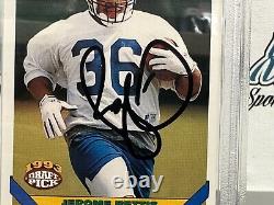 Jerome Bettis Signed Autographed 1993 Topps 604 Rc Rookie Card Psa Dna Slabbed