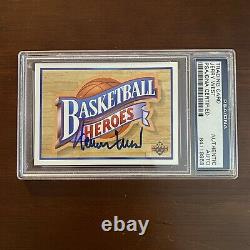 Jerry West Upper Deck Basketball Heroes Signed Auto Card PSA DNA Slabbed