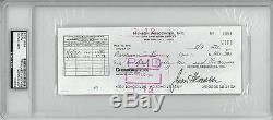 Jim Henson Signed Authentic Autographed Check Slabbed PSA/DNA #83910523
