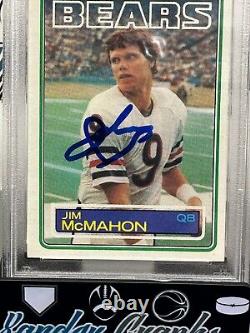 Jim Mcmahon 33 Signed Autographed 1983 Topps Rc Football Card Psa Dna Slabbed