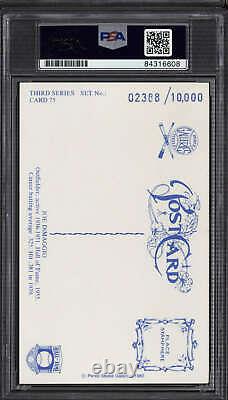 Joe DiMaggio Perez Steele HOF Postcard Signed PSA DNA Slabbed Yankees ID310593