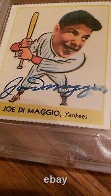 Joe Dimaggio Signed Rookie 1938 Goudey Reprint PSA DNA Slabbed! AUTO