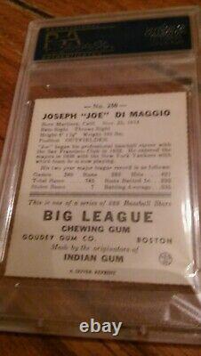 Joe Dimaggio Signed Rookie 1938 Goudey Reprint PSA DNA Slabbed! AUTO