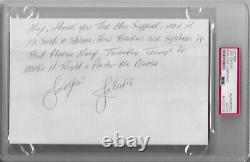 Joe Exotic PSA/DNA Signed Letter from Prison Autographed Slabbed Tiger King