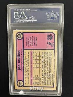 Joe Mullen Signed 1982-83 O-pee-chee Rookie Rc Psa/dna Slabbed Inscribed 4742