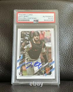 Joey Bart Signed 2021 Topps Series One Rookie Card #12 Psa/Dna Slabbed 1
