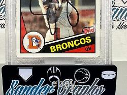 John Elway Signed Autographed 1984 Topps Rc Football Rookie Card Psa Dna Slabbed