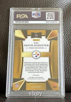 Juju Smith-Schuster Signed 2017 Panini Select Rookie Card #69 Psa/Dna Slabbed
