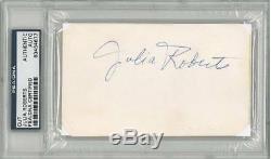 Julia Roberts Signed Authentic Autographed Slabbed 3x5 Cut (PSA/DNA) #83464677