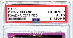 KATHY IRELAND Signed Auto Custom New York Mets Trading Card PSA/DNA SLABBED