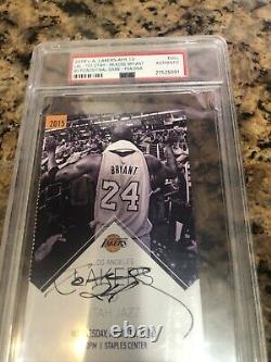 Kobe Bryant Autographed Last Game Ticket. Psa Dna Slabbed. Priced To Sell