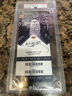 Kobe Bryant Autographed Last Game Ticket. Psa Dna Slabbed. Priced To Sell