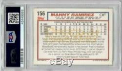 Manny Ramirez signed 1992 Topps Gold Rookie Card PSA DNA Slabbed Auto Rare C465