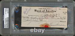 Marilyn Monroe Authentic Signed Check Dated November 15, 1950 PSA/DNA Slabbed