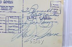 Marilyn Monroe & Joe DiMaggio Authentic Signed 3.5x5.5 Postcard PSA/DNA Slabbed