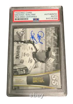 Michael Waltrip Signed Autograph Slabbed 2013 Press Pass Proofs Card Psa Dna