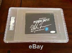 Mike Tyson Signed Nintendo Punch Out Instruction Booklet PSA/DNA Steiner Slab #2