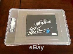 Mike Tyson Signed Nintendo Punch Out Instruction Booklet PSA/DNA Steiner Slabbed
