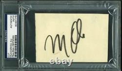 Muhammad Ali Boxing Authentic Signed 3X4.5 Cut Autographed PSA/DNA Slabbed