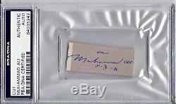 Muhammad Ali Signed Autographed Slabbed Cut PSA/DNA Authentic 84035239