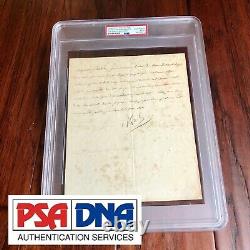 Napoleon Bonaparte PSA/DNA Slabbed Encapsulated Autograph Signed Letter