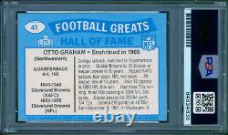 OTTO GRAHAM Signed 1988 Swell Football Greats Browns HOF Slabbed Auto SP PSA/DNA