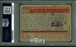 Orioles Brooks Robinson Signed 1957 Topps #328 Rookie Auto Card PSA/DNA Slabbed