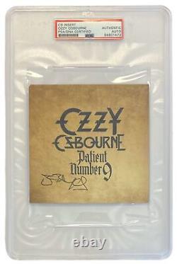 Ozzy Osbourne Signed Slabbed Patient Number 9 CD Booklet PSA/DNA