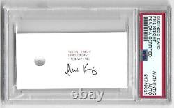 PHIL KNIGHT Nike Founder AUTO Signed Business Card GOLF BALL PSA DNA Slabbed