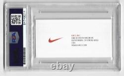 PHIL KNIGHT Nike Founder AUTO Signed Business Card LT Chargers PSA DNA Slabbed
