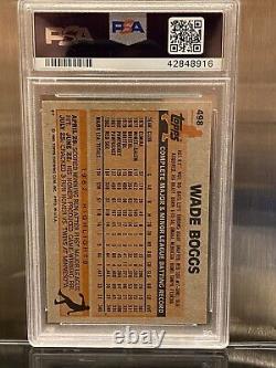 PSA 8 DNA CERTIFIED 1983 WADE BOGGS ROOKIE Autographed PSA 9 Mint Slab Red Sox