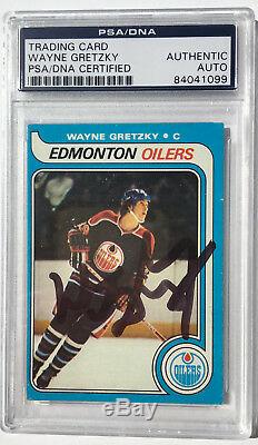 PSA/DNA 1979 Topps Oilers WAYNE GRETZKY Signed Autographed ROOKIE Auto Slabbed