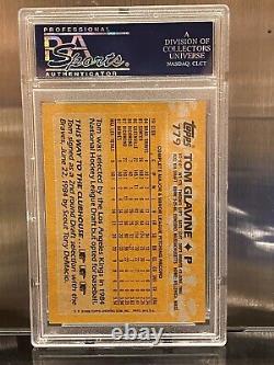 PSA DNA CERTIFIED Autographed TOM GLAVIN Rookie 1988 TOPPS Flawless Slab Rare