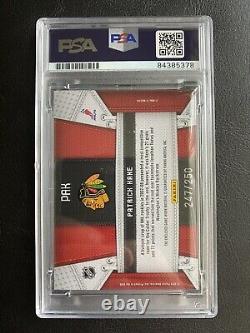 Patrick Kane AUTOGRAPH AUTO SIGNED PSA/DNA Slabbed 2010 Fabric Of The Game Card