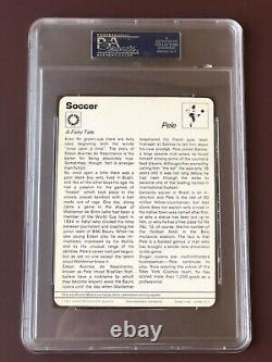 Pele Autographed 1977-79 Sportscaster Card PSA DNA Slabbed
