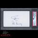Peter Benchley Signed 3x5 Psa Dna Slabbed Jaws Author Inscribed Shark Auto C2761