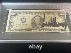President Donald Trump signed $100 Dollar Bill PSA DNA Slab Auto Currency C2687