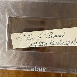 RARE PSA/DNA IRA THOMAS Vintage Baseball Signed Autograph Died 1958 Slabbed