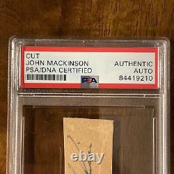 RARE Vintage PSA/DNA John Mackinson MLB Signed Autograph Slabbed Phila A's