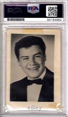 RITCHIE VALENS Signed Autographed Authentic Del-Fi Records Photo PSA/DNA SLABBED