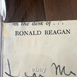 RONALD REAGAN PSA/DNA Slab Handwritten Autograph Note Letter Signed