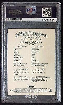 Rafael Devers 2018 Topps Allen & Ginter #216 Rookie Rc Signed Auto Psa/dna Slab
