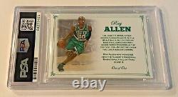 Ray Allen Boston Celtics NBA Signed Custom Auto CARD 1/1 PSA/DNA Slabbed